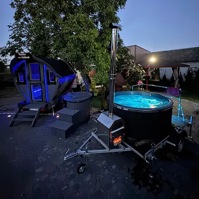 Relaks na Kółkach - mobilna sauna i balia z hydromasażem | SPA z dostawą Konin